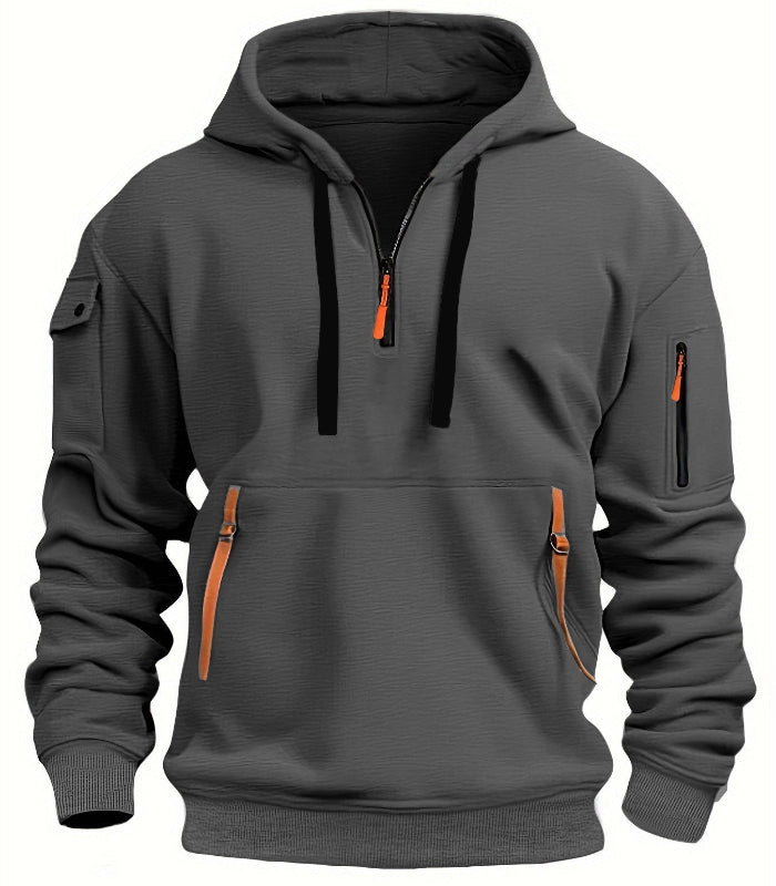 Men's Multi-pocket Casual Hoodie