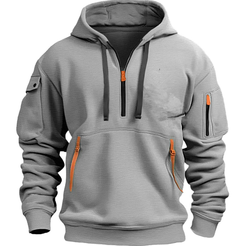 Men's Multi-pocket Casual Hoodie