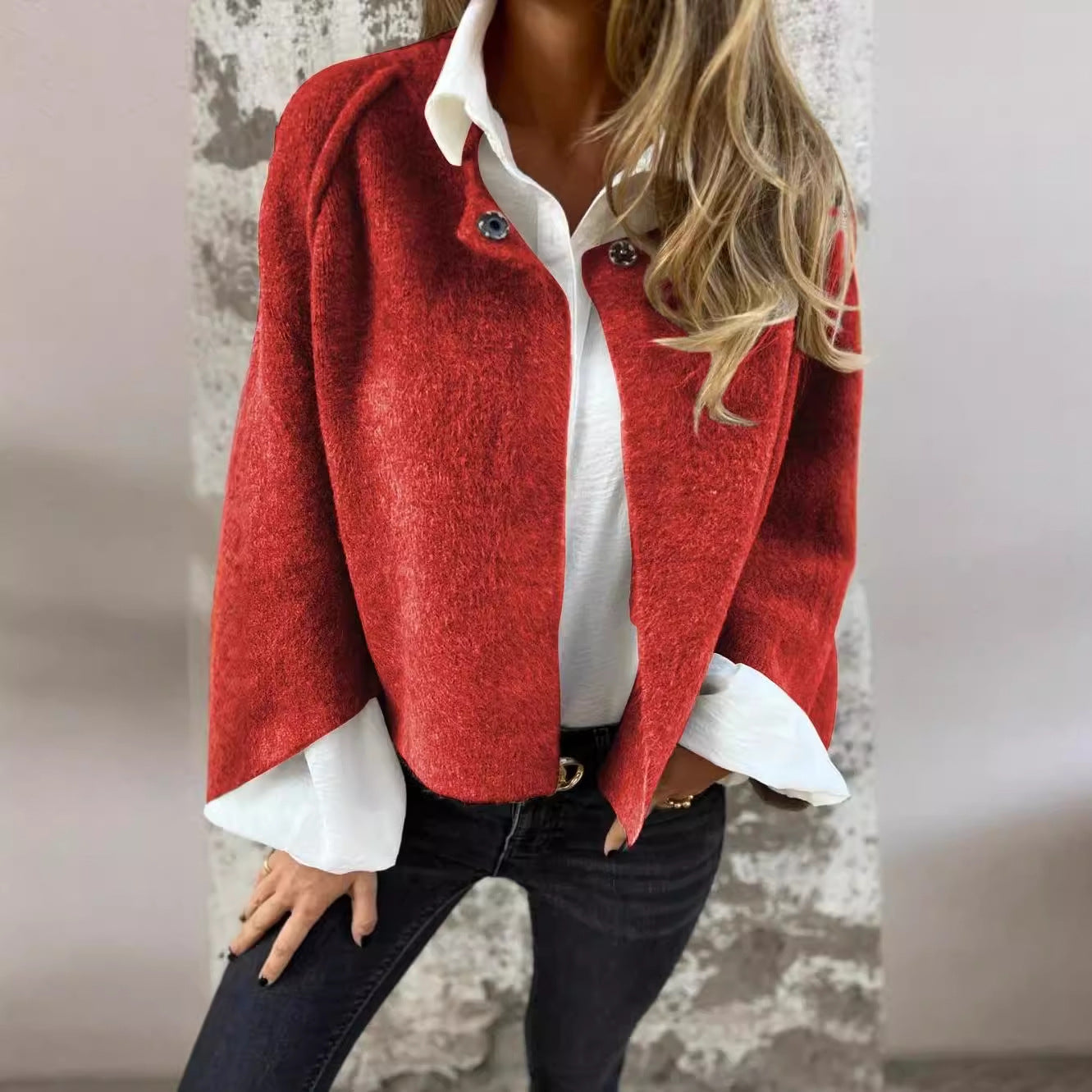 Autumn Short Coat Fashion Flare Sleeve