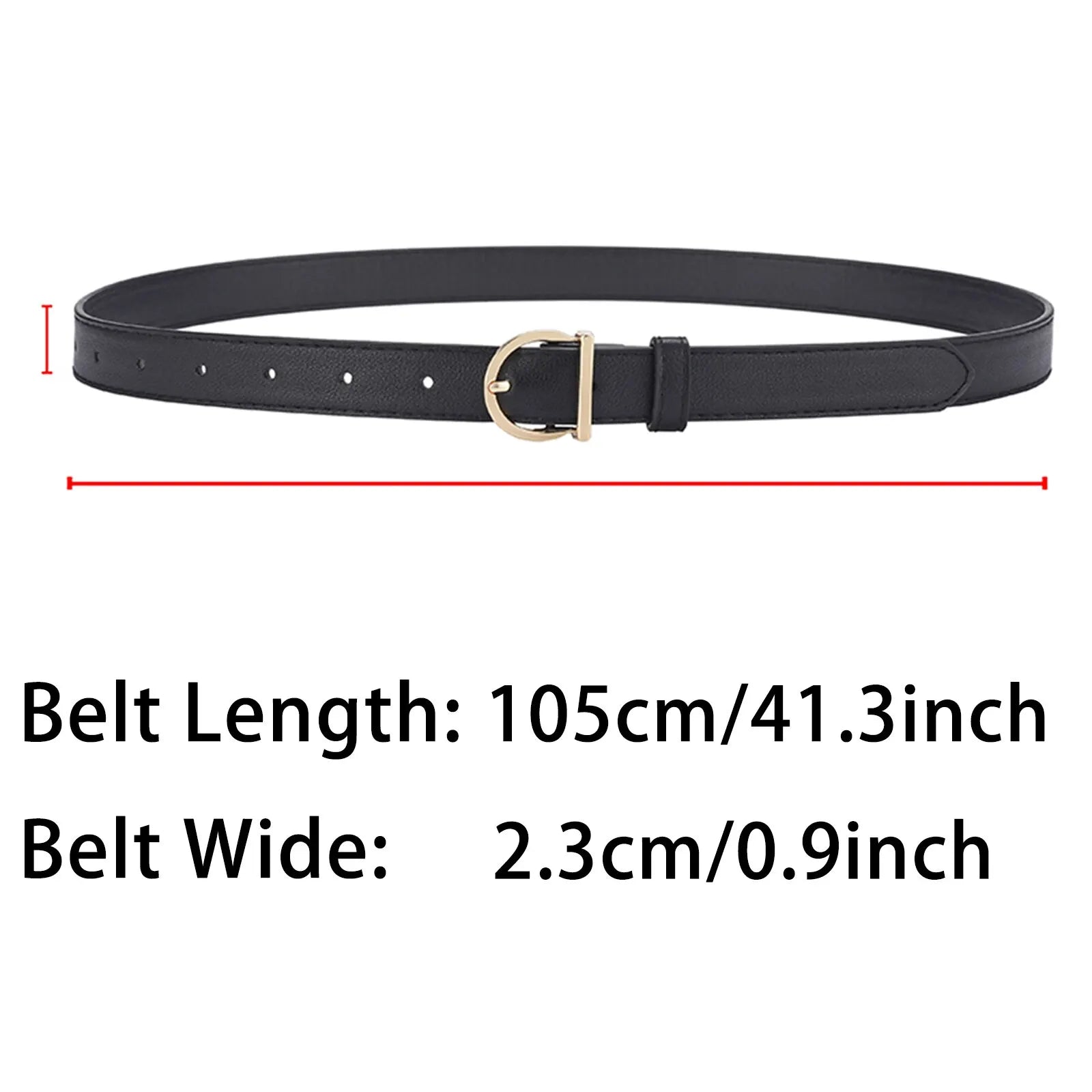 Luxury Soft Fashion Pin Buckle Women's Belt with Cargo Pants Jeans Windproof PU Leather Belts