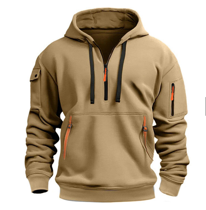 Men's Multi-pocket Casual Hoodie