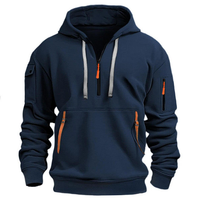 Men's Multi-pocket Casual Hoodie