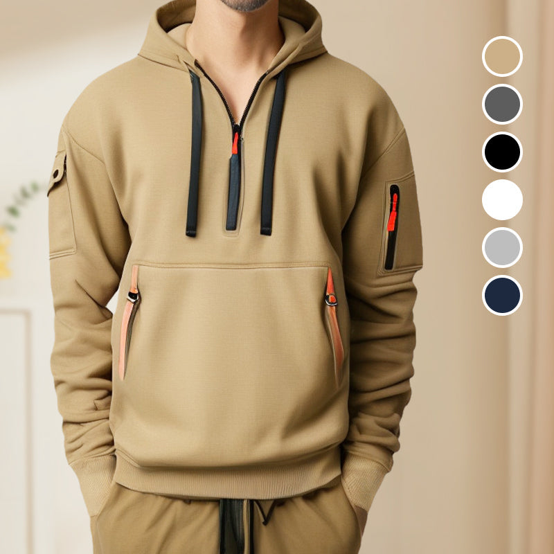 Men's Multi-pocket Casual Hoodie