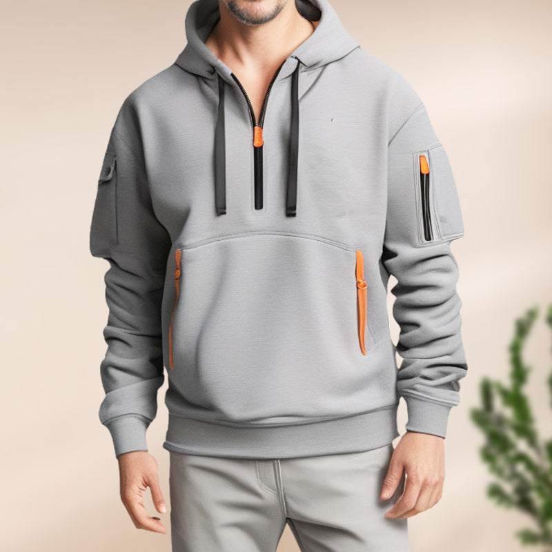 Men's Multi-pocket Casual Hoodie